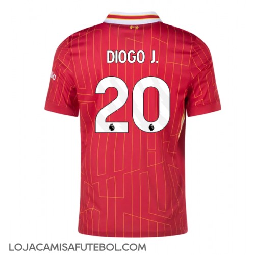 Camisa de Futebol Liverpool Diogo Jota #20 Equipamento Principal 2024-25 Manga Curta